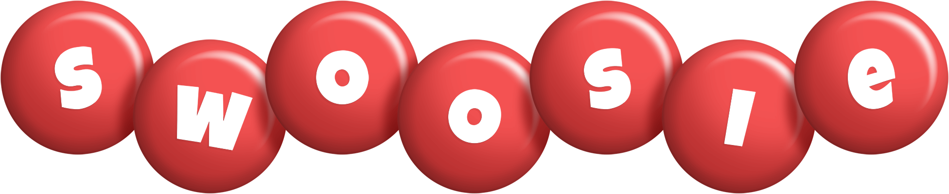 Swoosie candy-red logo