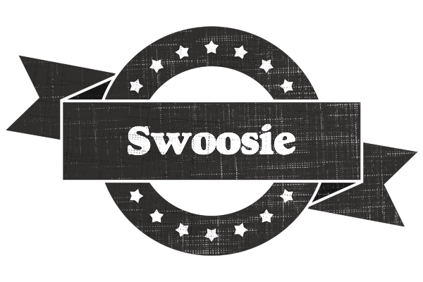 Swoosie grunge logo