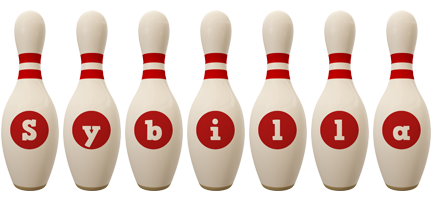 Sybilla bowling-pin logo