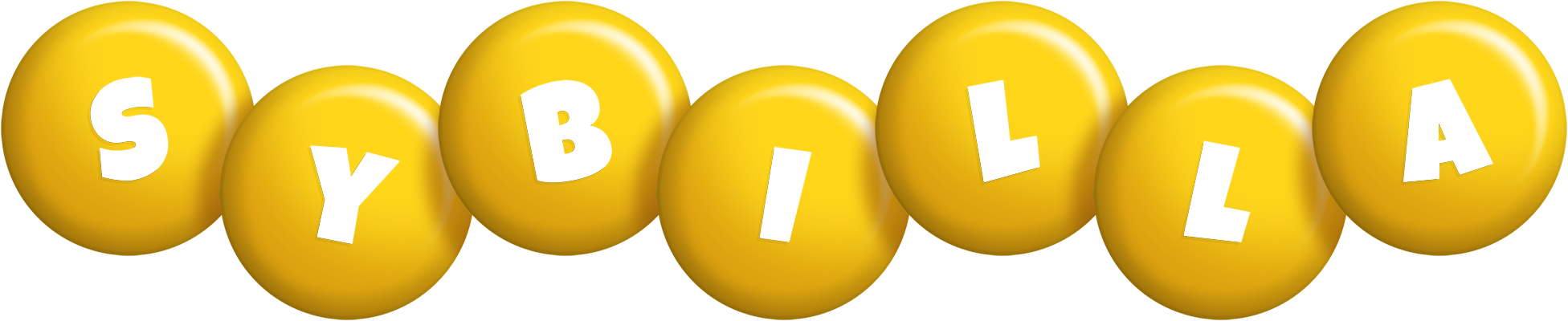 Sybilla candy-yellow logo