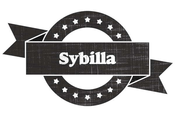 Sybilla grunge logo