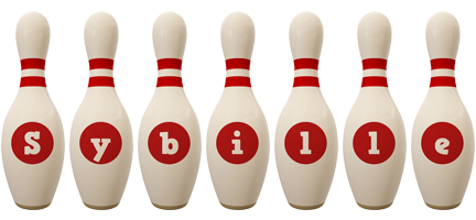 Sybille bowling-pin logo