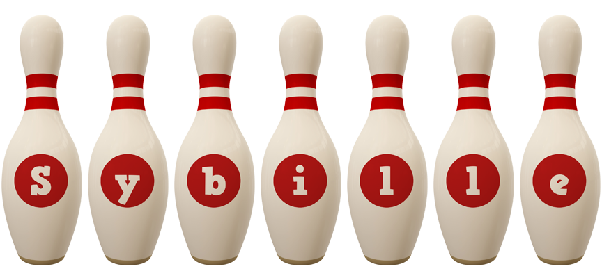 Sybille bowling-pin logo