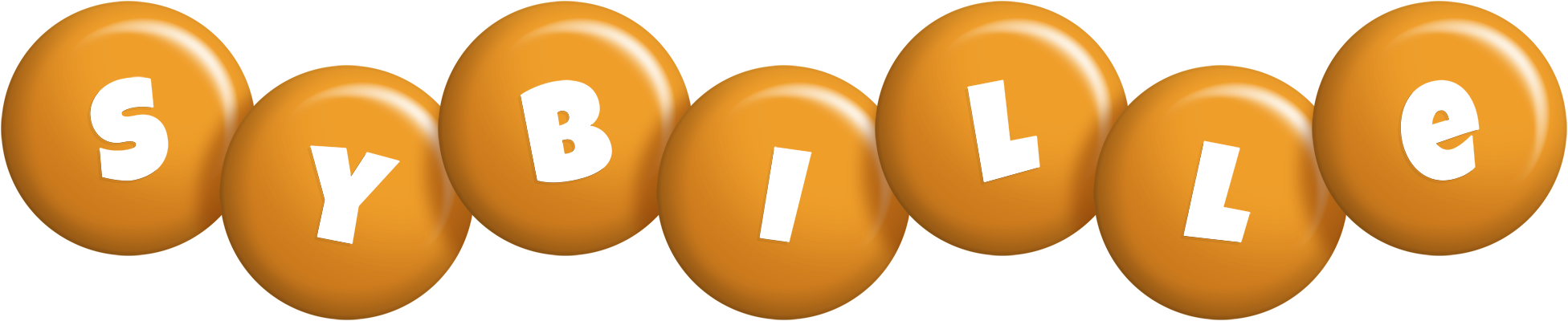 Sybille candy-orange logo