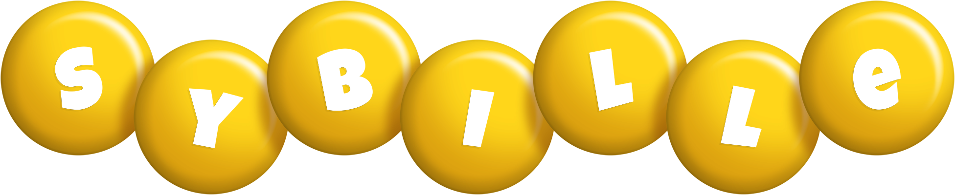 Sybille candy-yellow logo