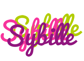 Sybille flowers logo