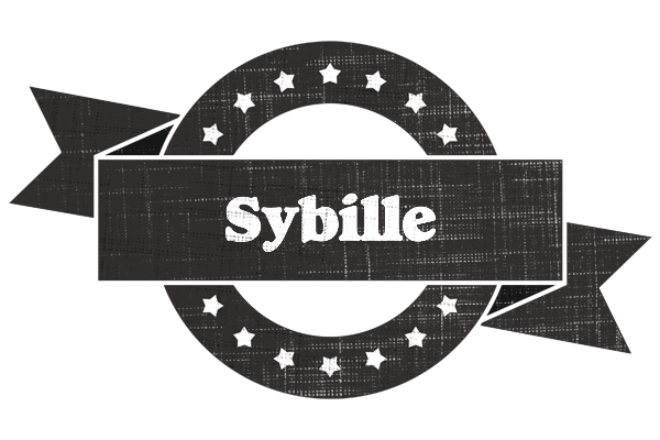 Sybille grunge logo