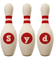 Syd bowling-pin logo