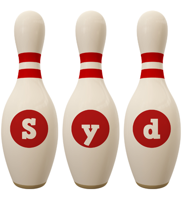 Syd bowling-pin logo