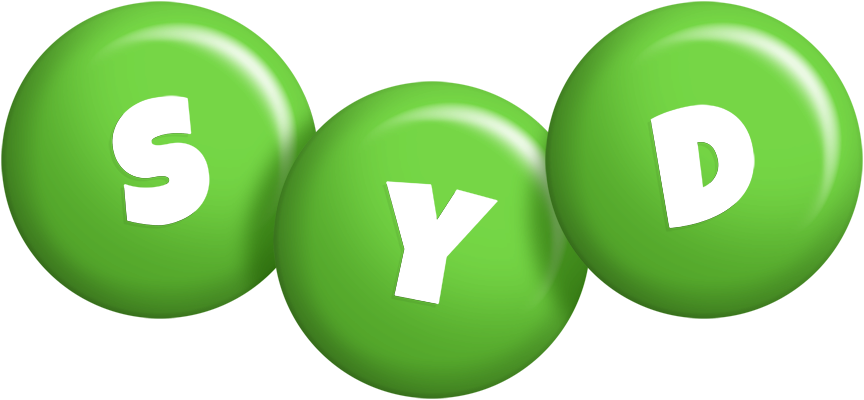 Syd candy-green logo