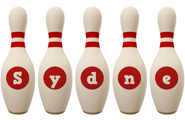 Sydne bowling-pin logo