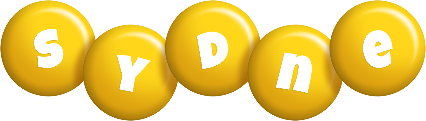 Sydne candy-yellow logo