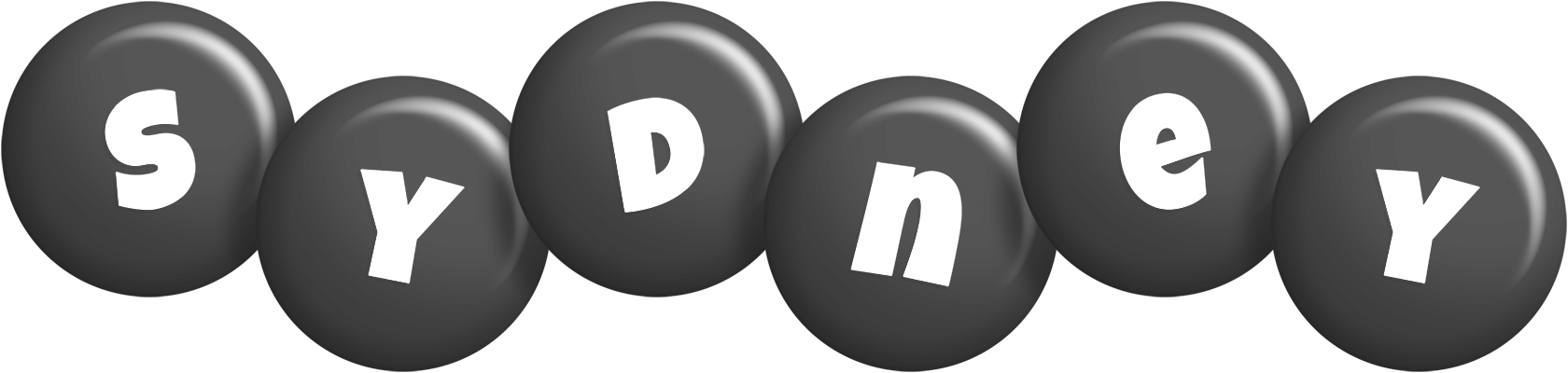 Sydney candy-black logo