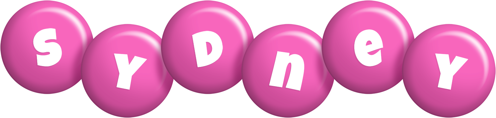 Sydney candy-pink logo