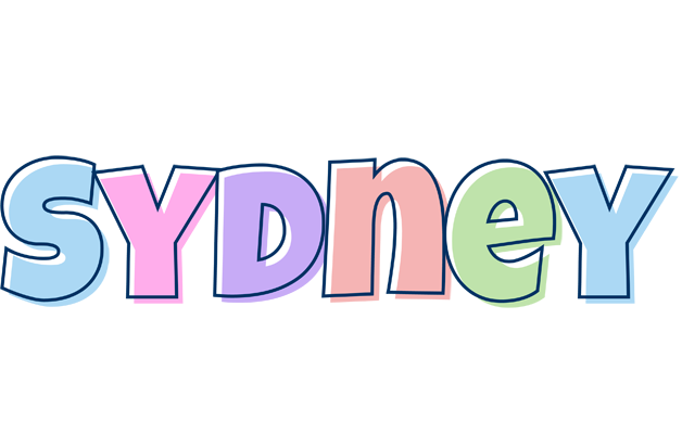 Sydney pastel logo