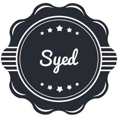 Syed badge logo