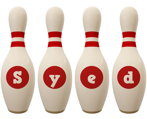 Syed bowling-pin logo