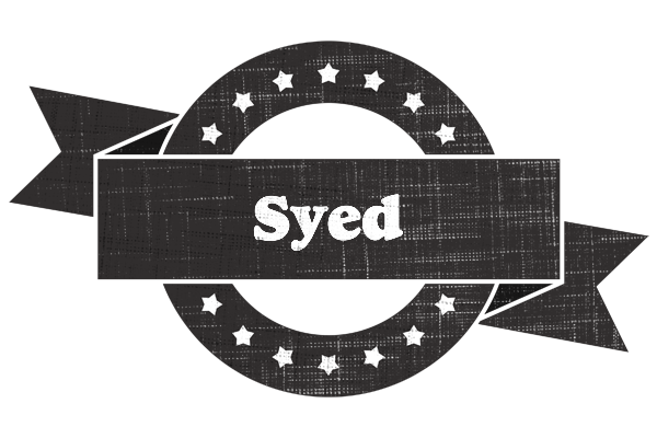 Syed grunge logo