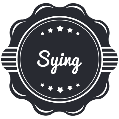 Sying badge logo