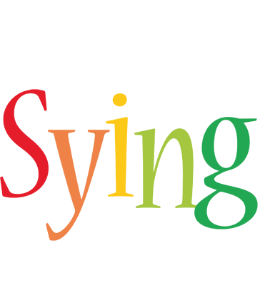 Sying birthday logo