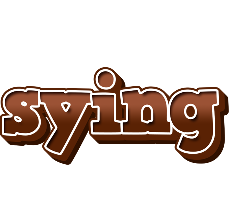 Sying brownie logo