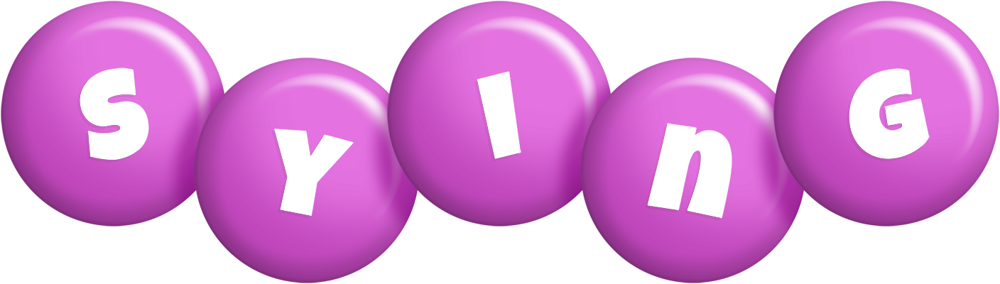 Sying candy-purple logo