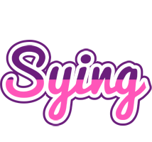 Sying cheerful logo