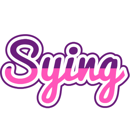 Sying cheerful logo