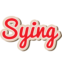 Sying chocolate logo