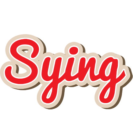 Sying chocolate logo