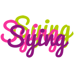 Sying flowers logo