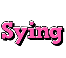 Sying girlish logo