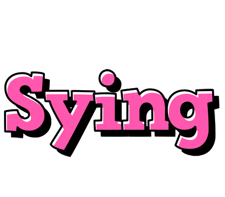 Sying girlish logo
