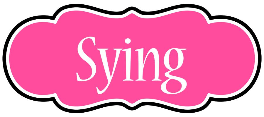 Sying invitation logo