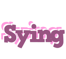 Sying relaxing logo