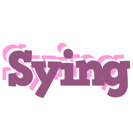 Sying relaxing logo