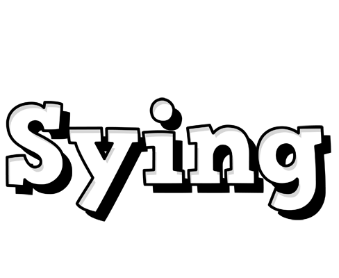 Sying snowing logo