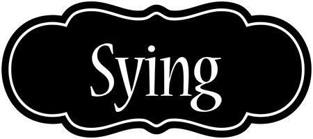 Sying welcome logo