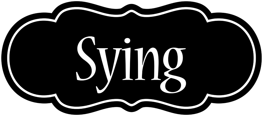 Sying welcome logo