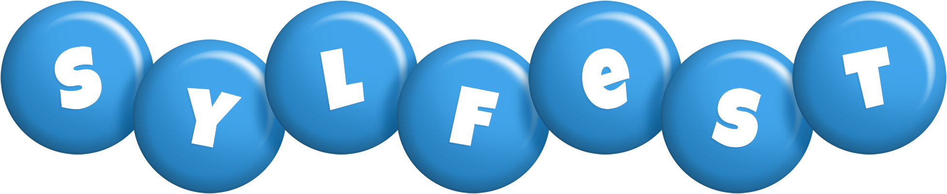 Sylfest candy-blue logo