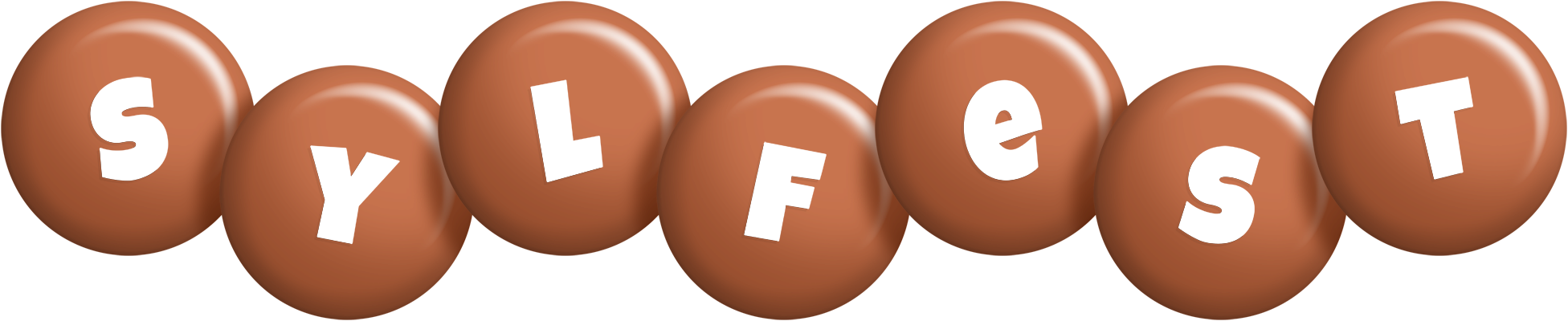 Sylfest candy-brown logo