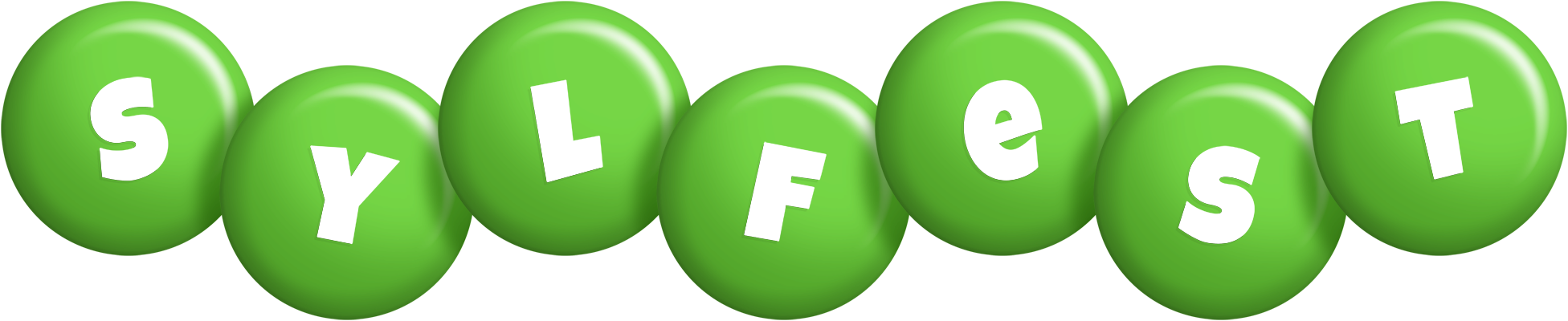 Sylfest candy-green logo