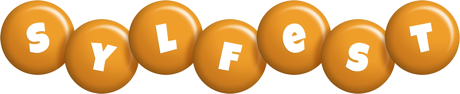 Sylfest candy-orange logo