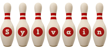 Sylvain bowling-pin logo