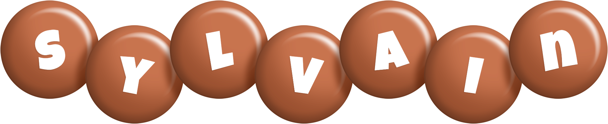 Sylvain candy-brown logo