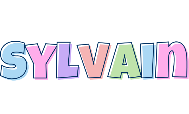 Sylvain pastel logo