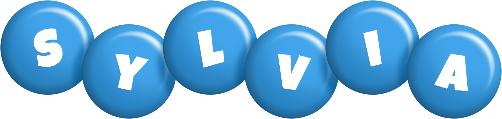 Sylvia candy-blue logo