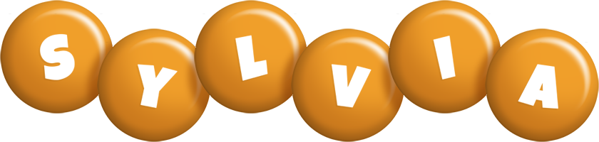 Sylvia candy-orange logo
