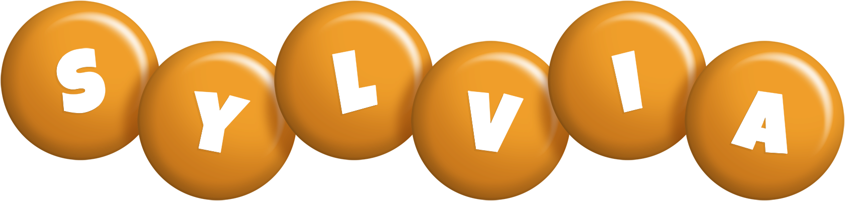 Sylvia candy-orange logo