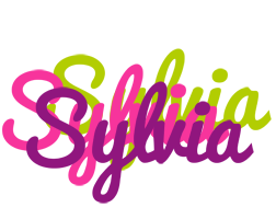 Sylvia flowers logo